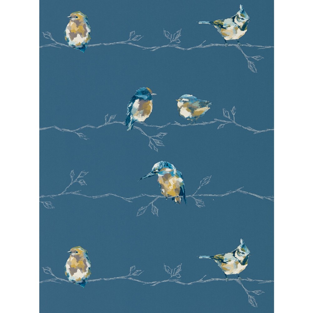 Persico Wallpaper 111487 by Harlequin in Turquoise Navy Blue